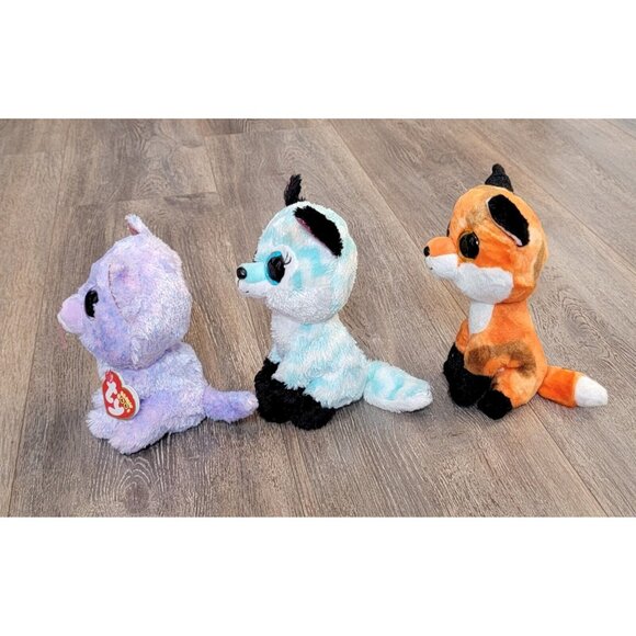 Ty Beanie Boos Lot Of 3 Cassidy Atlas Meadow Plush Stuffed Animal Toy - Picture 5 of 10